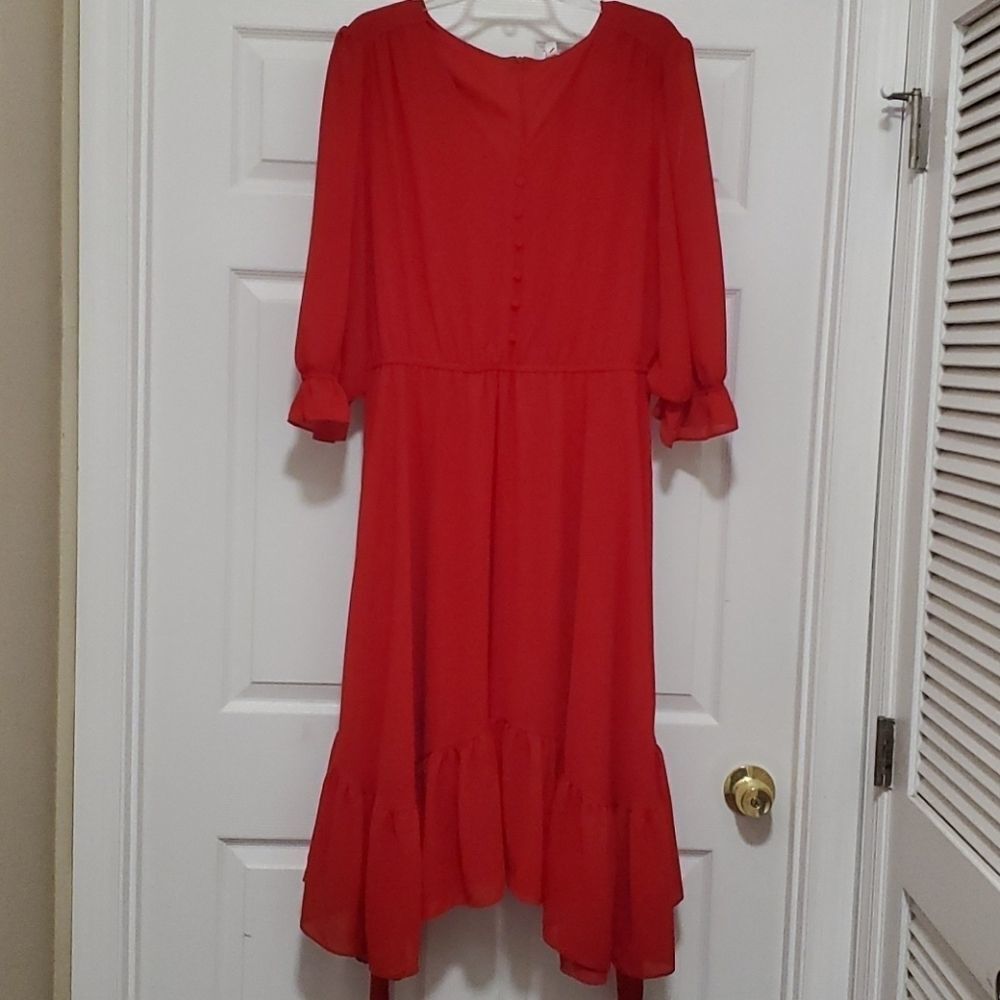 NyCollections woman red dress